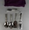 Set of Five Wallace Grande Baroque Sterling Silver Handle Serving Pieces