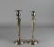 Pair of Vintage Weighted Sterling Silver Candlesticks