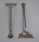 Pair of Antique Weidlich Sterling Silver Sardine Forks