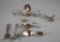 Lot of Vintage Sterling Silver Flatware, Oval Frame and Baby Rattle
