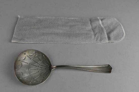 Antique Sterling Silver Pierced Bon Bon or Tomato Server