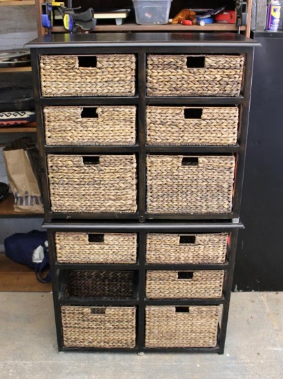 Two Wicker Basket Shelves