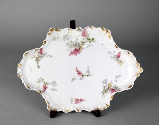 GDA Limoges Mellen & Hewes Co. Antique Hand Painted Porcelain Tray