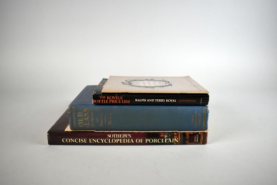 Collection of Five Informative Books about Glass & Porcelain