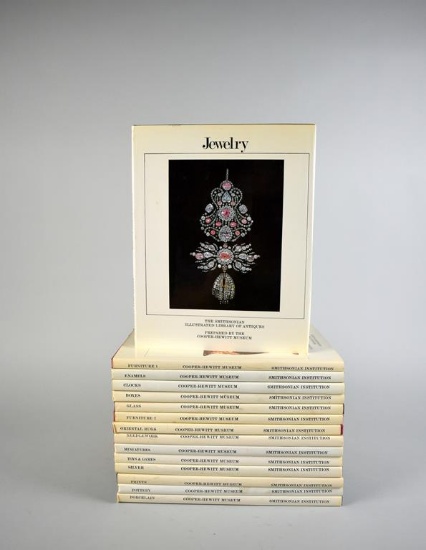 The Smithsonian Illustrated Library of Antiques, 15 Hardback Volumes with Dust Jackets