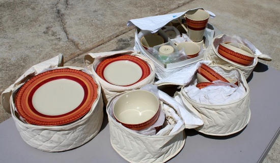 Pier 1 “Lugano” Stoneware Dish Set, 48 Pieces