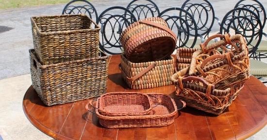 Lot of Nesting or Coordinating Baskets