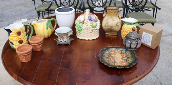 Lot of Twelve Ceramic or Glass  Decorative Pieces & Potpourri Sachets