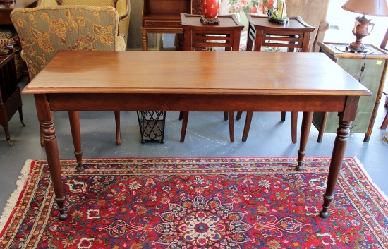 Antique Sheraton Style Walnut Console Table