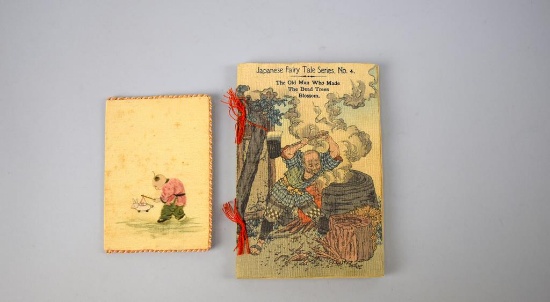 T. Hasegawa Japanese Fairy Tale Printed Silk Booklet and Other Booklet Cover