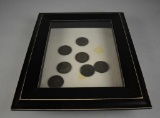 Framed Set of Seven Chinese Province Dragon Silver Dollars Coins