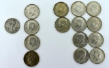Lot of Silver Halves: 90%-- 1964 (4), 1941D; 40%-- 1967 (2), 1969D (8)