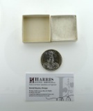 Vintage Uncirculated 1970 South Carolina Tricentennial Silver Medal, Serial # 627 with Storage Box