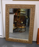 Tidwell Gilt Wood Beveled Glass Rectangular Wall Mirror