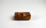 Antique Miniature Hinged Tortoiseshell Trinket Box