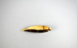 Revolutionary War Soldier's Carved Horn Personal Salt or Medicine Box, Threaded Top