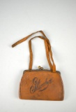 Small Antique “Gladys” Leather Handbag