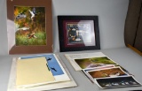 Lot of Professional Outdoor Photographs & Prints, One is Framed & Two SCWA Stamps—One Signed