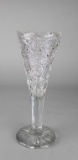 Antique J. Hoare American Brilliant Period Cut Glass Trumpet Vase No. 5505