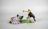 Two Lenox Porcelain Figurines: Toucan & Passion Flower