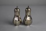Antique Martin Hall & Co., Birmingham England 1903 Sterling Silver Salt & Pepper Shakers