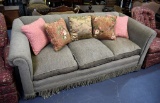 Neutral Color Sofa with Accent Pillows
