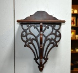 Carved Mahogany Wall Sconce