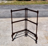 Folding Mahogany Quilt Rack