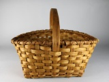 Handmade Slatted Oak Gathering Basket Lot 299
