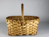 Handmade Slatted Oak Gathering Basket Lot 301