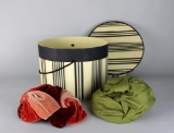 Two Vintage Gunther Jaeckel & Tailored Woman Ladies Hats & Hat Box