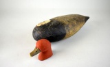 Canvas Back Drake Hand-carved Wooden Duck Decoy