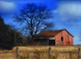 Charles Jordan (XX-XXI) Barn Print, Signed