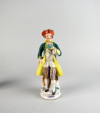 Vintage Occupied Japan Colonial Man Figurine in Tri-Corner Hat