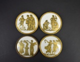 Four Porcelain Neoclassical Plaques
