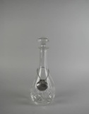 Waterford Nocturne Crystal Decanter with England Shell-Shaped Badge & Stopper