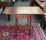 Vintage Federal Style Mahogany Pembroke Table with Satinwood Inlay