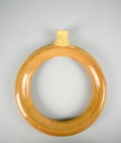 Studio Art Pottery Ring Flask by Catawba River Pottery, 1987 NC