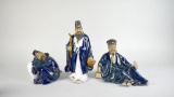 Three Twentieth Century Mud Men Figurines