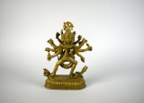 Asian Bronze Statue of Eastern Deity