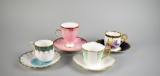 Lot of Four Nikko Teacups & Saucers, Japan