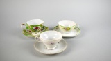 Lot of Three Teacups & Saucers: Two Japan & One Unmarked