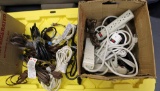 Lot of Power Strips and Electrical Cords