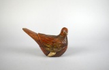 Folk Art Carved Wooden Bird Box