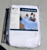 Queen Size 100% Pima Cotton White Blanket