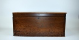 Hand Made Dovetailed Walnut Box with Two Removable Trays, Marked 140