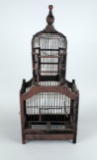 Oriental Style Decorative Wooden Bird Cage