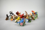 Lot of Eleven Collectible Porcelain Birds, Each with Small Repairs or Damage