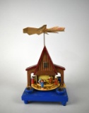 Nativity Christmas Pyramid Music Box, Switzerland