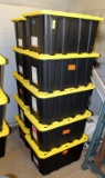 Ten HDX 27 Gallon Tough Tote with Lids, Lot 623